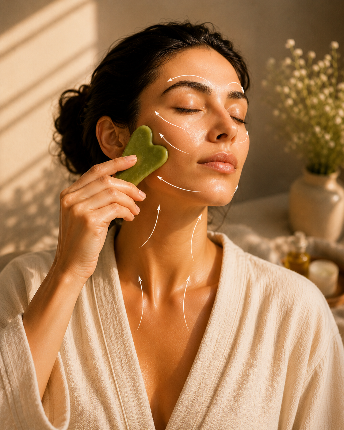 Jade Ritual Set — Roller & Gua Sha