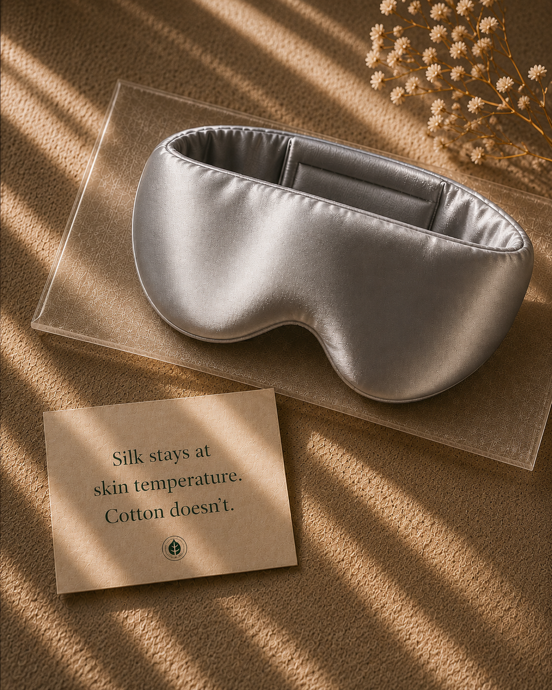 Silk Sleep Mask — 22 Momme Mulberry Silk