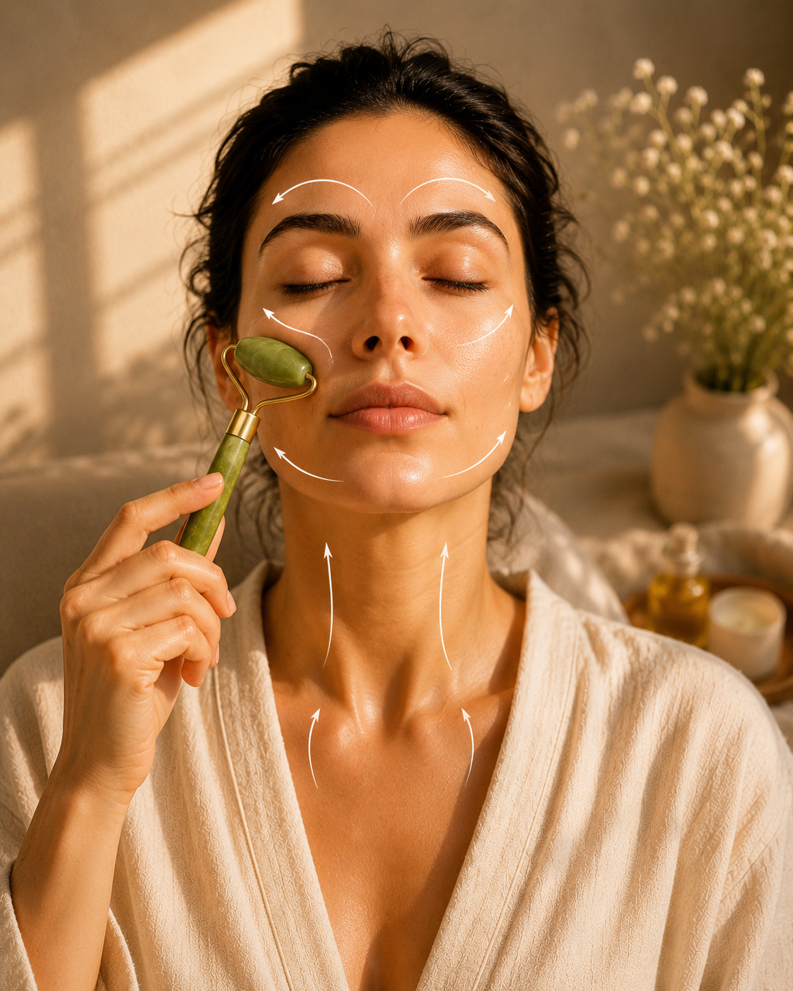 Jade Ritual Set — Roller & Gua Sha